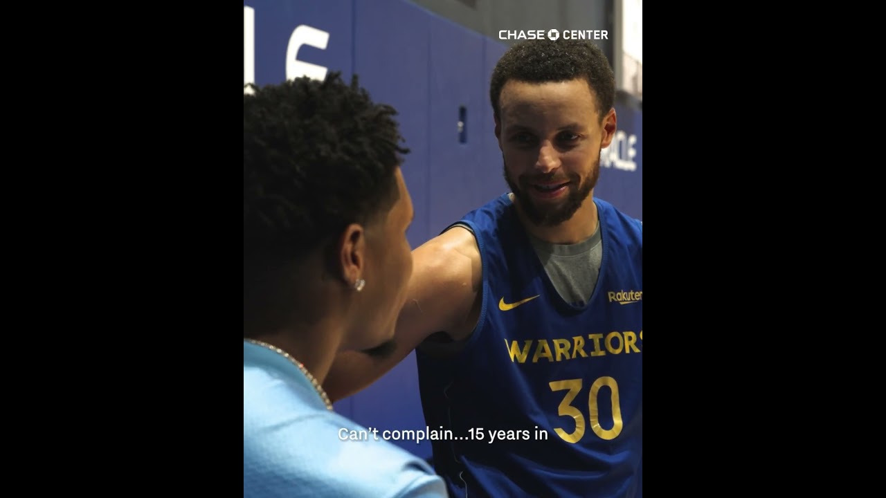 Devin Haney Meets Steph Curry At Warriors Practice 🤝