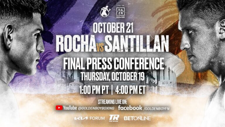 ALEXIS â€œLEXâ€ ROCHA VS. GIOVANI â€œGALLO DE OROâ€ SANTILLAN FINAL PRESS CONFERENCE