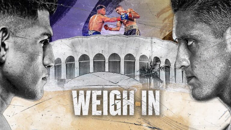 ALEXIS ROCHA VS. GIOVANNI SANTILLAN WEIGH IN LIVESTREAM