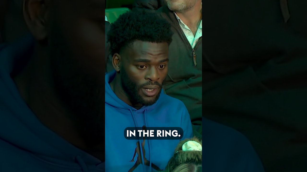 What did Anthony Yarde & Joshua Buatsi say to each other while ringside? #LawalChamberlain