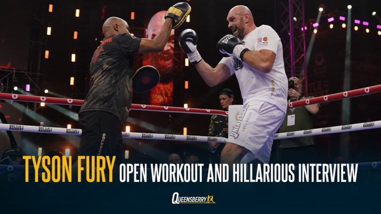 Tyson Fury Open Workout and Interview!