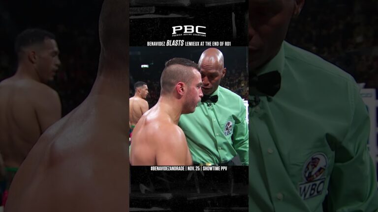 David Benavidez BLASTS David Lemieux At the End of RD1