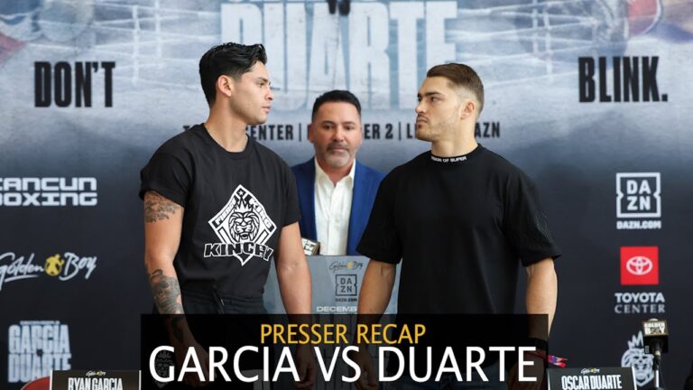 #ICYMI | Ryan Garcia vs Oscar Duarte Best Moments! Kick – Off Press Conference Recap!