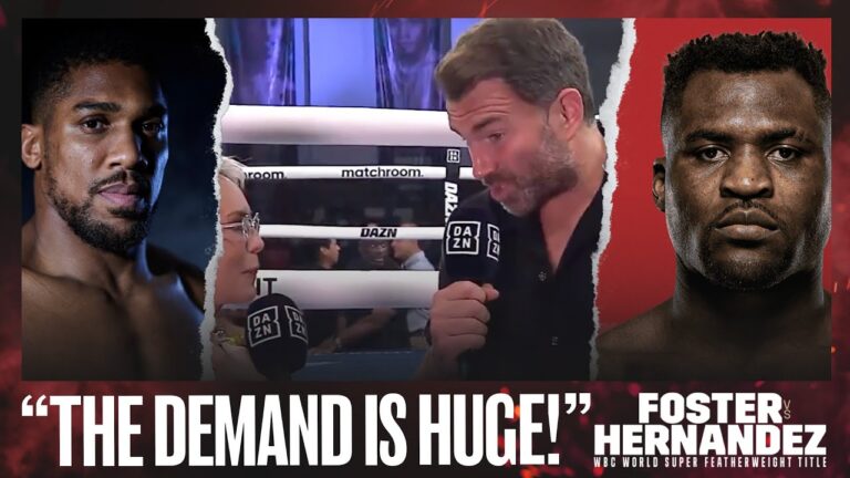 "Anthony Joshua KO's Francis Ngannou In 3, Easy Work!" – Eddie Hearn