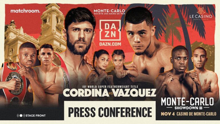 Joe Cordina Vs Edward Vazquez Plus Undercard Press Conference