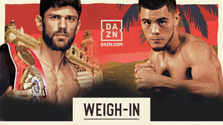 JOE CORDINA VS. EDWARD VASQUEZ WEIGH IN LIVESTREAM