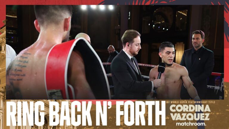 🍿 Joe Cordina, Eddie Hearn & Edward Vazquez Post Fight Interview