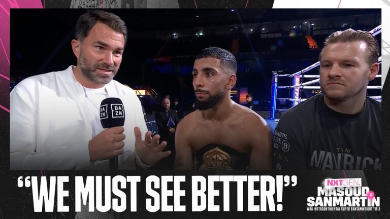 "It Wasn't Good Enough!" – Shabaz Masoud, Eddie Hearn & Ben Davison On Win Vs Sanmartin