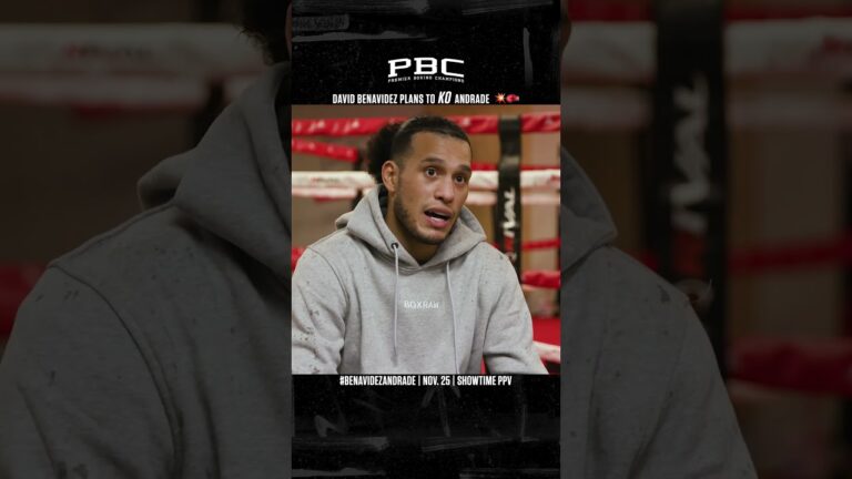 David Benavidez Plans to KO Demetrius Andrade on Nov. 25 💥🥊
