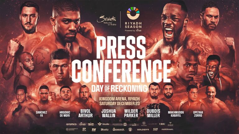 ANTHONY JOSHUA VS. OTTO WALLIN & DEONTAY WILDER VS. JOSEPH PARKER LAUNCH PRESS CONFERENCE LIVESTREAM