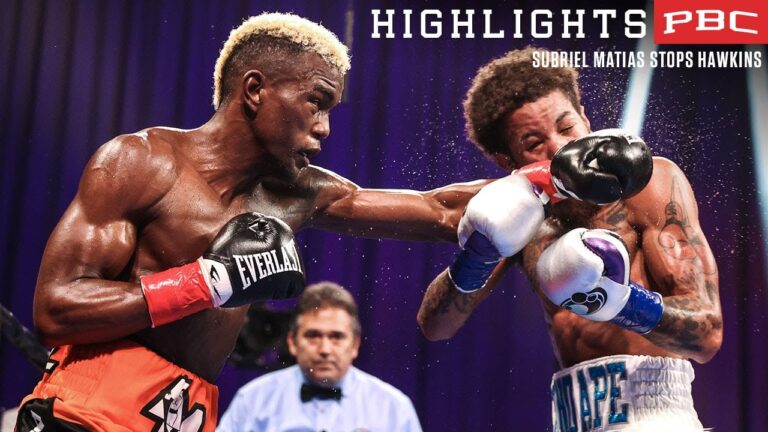 Matias forces TKO stoppage against Hawkins | Matias vs Ergashev: November 25, 2023 – PBC on Showtime