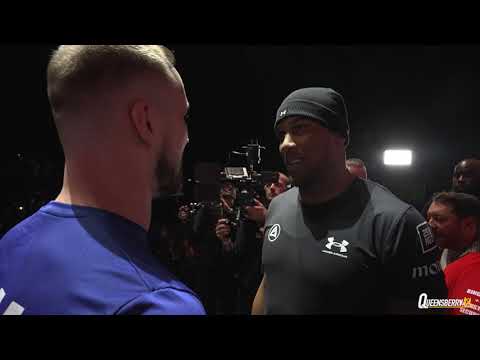 Anthony Joshua and Otto Wallin face off gets HEATED 😳