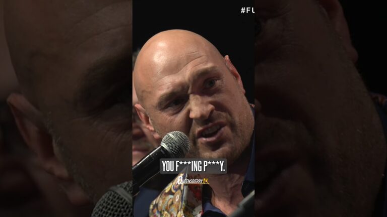 â€œYOUâ€™RE GETTING KNOCKED SPARK OUT P***Y!â€ – Tyson Fury fumes at Oleksandr Usyk 😤