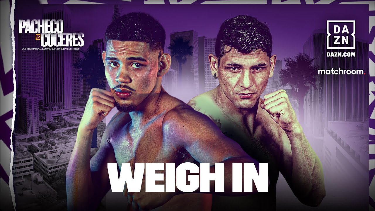 DIEGO PACHECO VS. MARCELO COCERES WEIGH IN LIVESTREAM