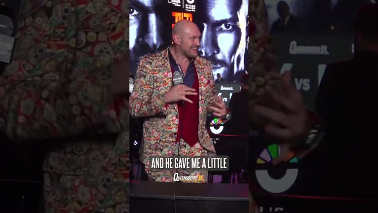 Tyson Fury on his INTENSE face off with Usyk 👀