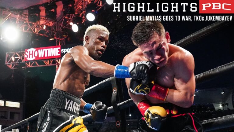 Matias and Jukembayev fights ends in TKO | Matias vs Ergashev: November 25, 2023 – PBC on Showtime