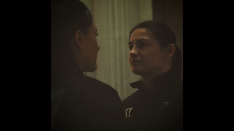 FIRST FIGHT WEEK FACE OFF 👀 Chantelle Cameron vs Katie Taylor 2