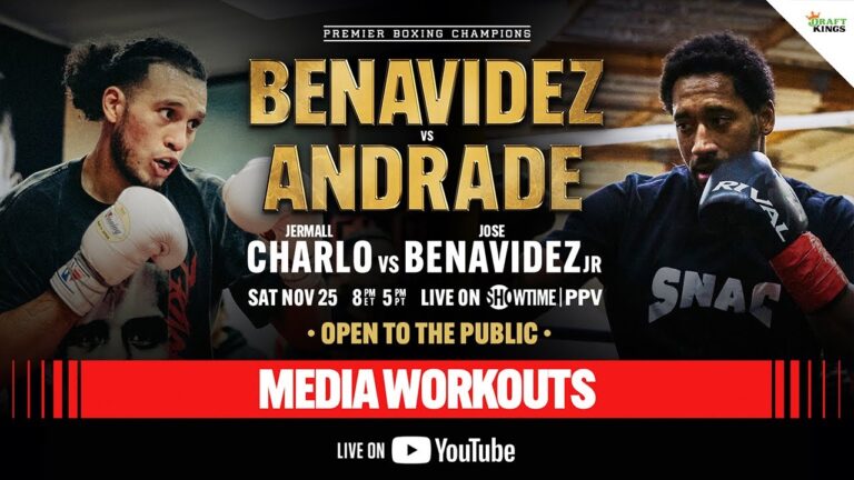Benavidez vs. Andrade MEDIA WORKOUTS
