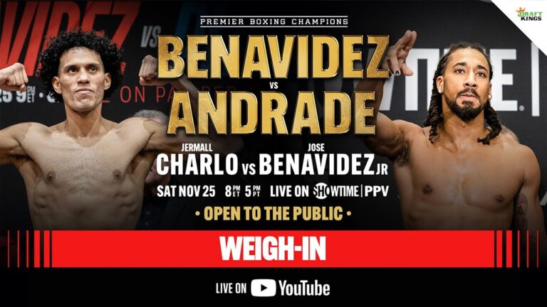 Benavidez vs. Andrade OFFICIAL WEIGH-IN