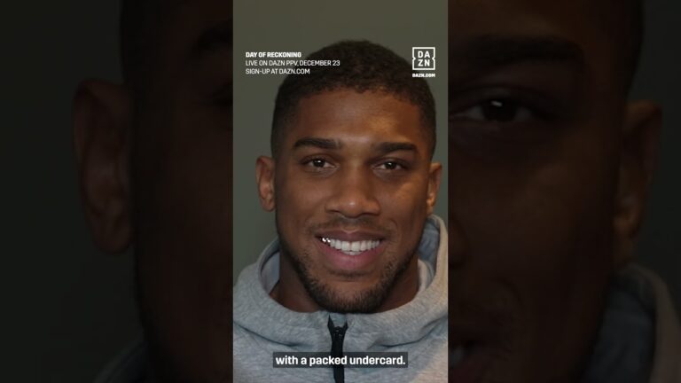 Anthony Joshua's VERY Important Message 🗣 #shorts