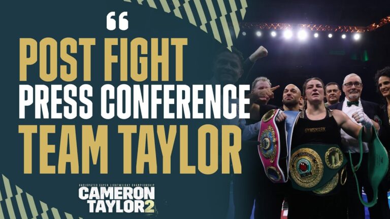 Katie Taylor Post Fight Press Conference After Cameron 2 Win