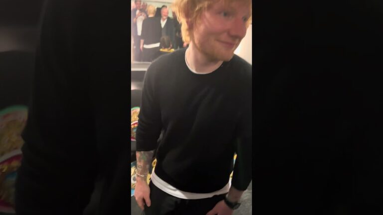 Ed Sheeran Visits Katie Taylor's Dressing Room After Cameron Rematch