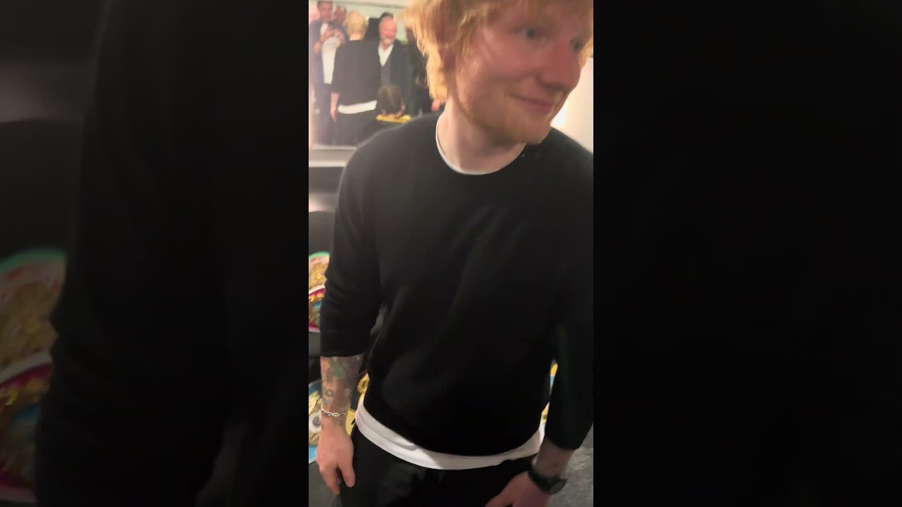 Ed Sheeran Visits Katie Taylor's Dressing Room After Cameron Rematch