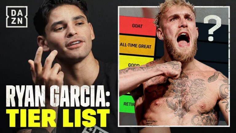 Ryan Garcia's Boxing Tier List