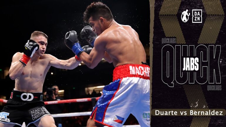 Quick Jabs | Oscar Duarte vs Mark Bernaldez! Duarte Speed and Power Too Overwhelming For Bernaldez!