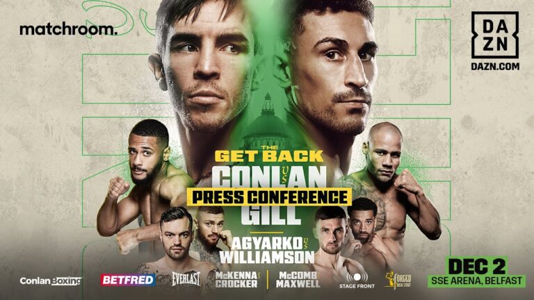 Michael Conlan Vs Jordan Gill Plus Undercard Press Conference