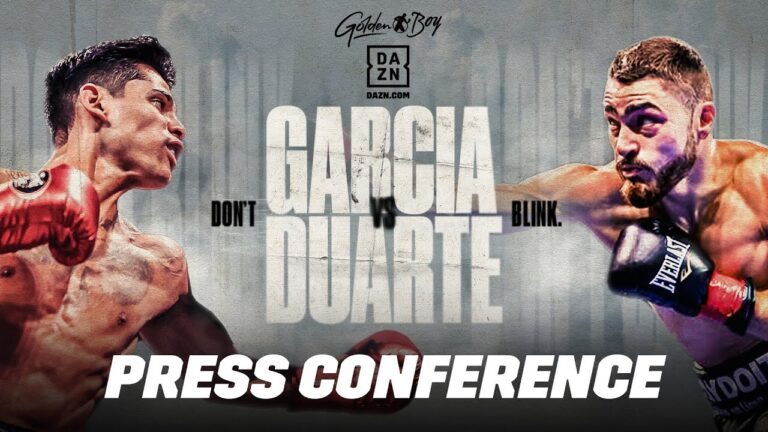 RYAN GARCIA VS. OSCAR DUARTE PRESS CONFERENCE LIVESTREAM