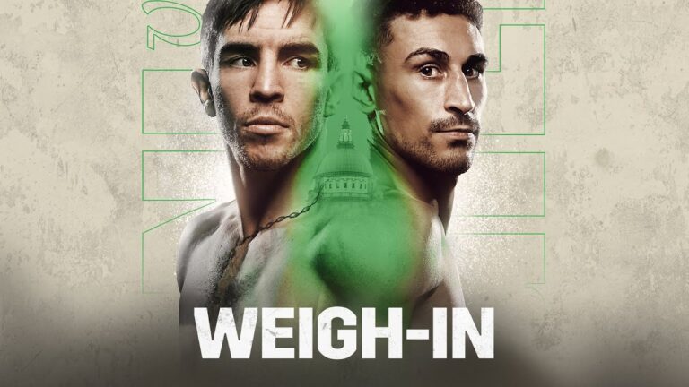 MICHAEL CONLAN VS. JORDAN GILL WEIGH IN LIVESTREAM