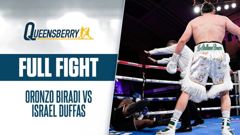 1ST ROUND KO! | FULL FIGHT | Oronzo Biradi vs Israel Duffas Crusierweight Bout