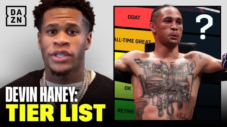 Is Jake Paul The GOAT?! Devin Haney's Boxing Tier List