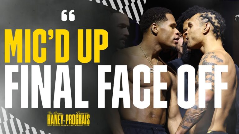 👀 Final Face Off At Devin Haney Vs Regis Prograis Weigh In 🔊