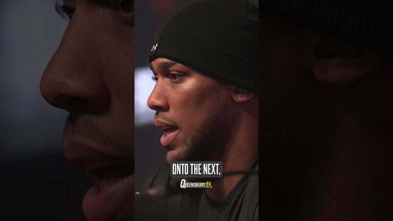 Anthony Joshua's vision to get back to 'his peak'