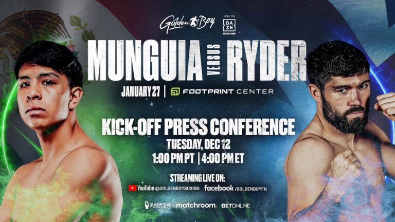 JAIME MUNGUIA VS. JOHN RYDER KICK-OFF PRESS CONFERENCE
