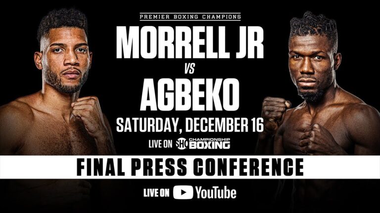 Morrell vs Agbeko FINAL PRESS CONFERENCE | #MorrellAgbeko
