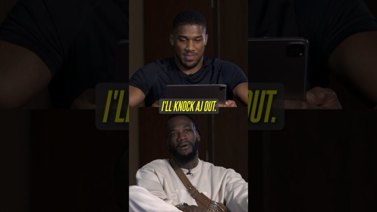 â€œWilder is deluded. No oneâ€™s running!â€ – Anthony Joshua reacts to Wilder saying heâ€™ll KO him 👀😡