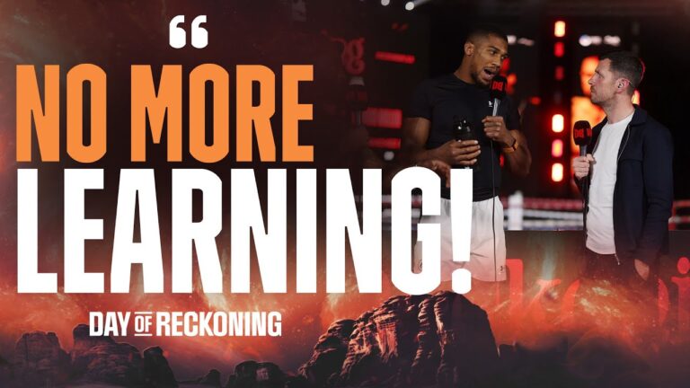 "If I Ain't Good Enough Now, I'll Never Be!"- Anthony Joshua On Wallin