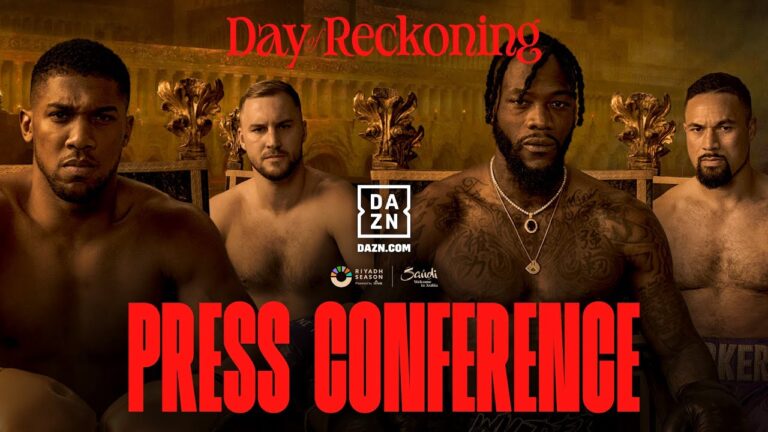 ANTHONY JOSHUA VS. OTTO WALLIN & DEONTAY WILDER VS. JOSEPH PARKER PRESS CONFERENCE LIVESTREAM