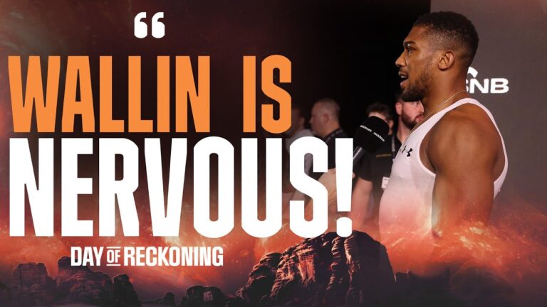 EXCLUSIVE 💬 Anthony Joshua Immediate Interview After Wallin Weigh In 💪