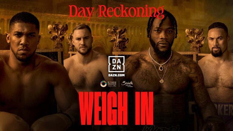 ANTHONY JOSHUA VS. OTTO WALLIN & DEONTAY WILDER VS. JOSEPH PARKER WEIGH IN LIVESTREAM