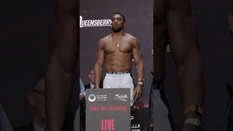 💪 WEIGH IN & FINAL FACE OFF 👀 Anthony Joshua Vs Otto Wallin