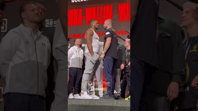 Anthony Joshua and Otto Wallin are locked in for tomorrowâ€™s clash 🔒