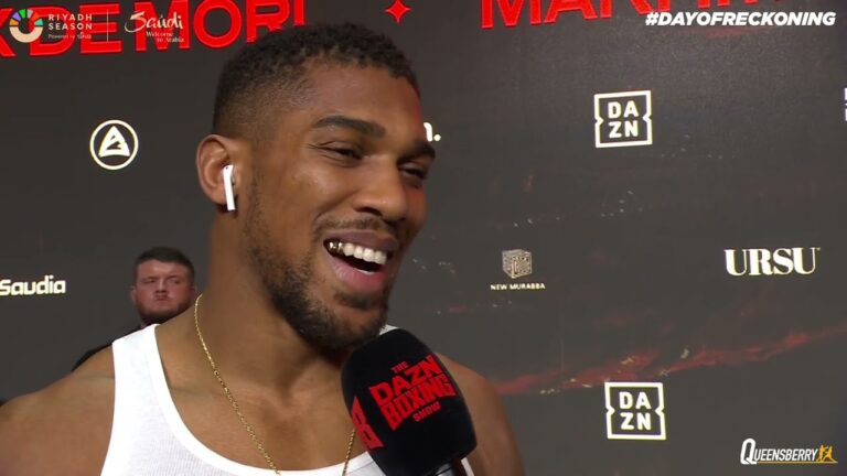 "Without Saturday night, there is no future" Anthony Joshua feels the high stakes in Riyadh