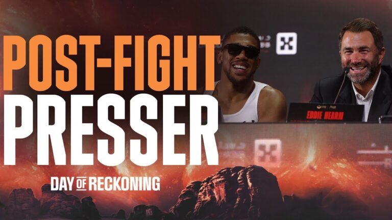 Anthony Joshua Post-Fight Press Conference After Otto Wallin Fight
