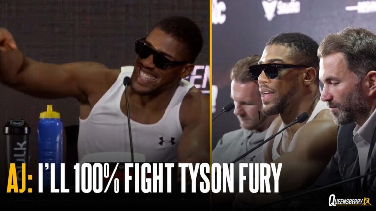 Anthony Joshua says he WILL fight Tyson Fury & still keen on Wilder showdown | Post Fight Reaction