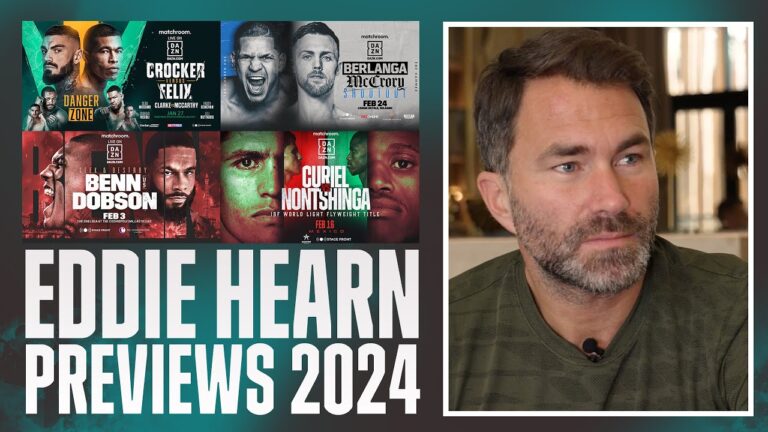 Eddie Hearn Talks Upcoming January/February Matchroom & Wider Schedule