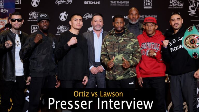 ORTIZLAWSON | Oscar De La Hoya Kicks Off The Final Presser Ahead Of Vergil Ortiz vs Fredrick Lawson!
